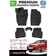 Life Tuning S-Dizayn Seat Ibiza 3D Pro Havuzlu Paspas 2008-2017 A+ Kalite