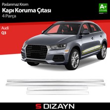 S-Dizayn Audi Q3 Kapı Koruma Çıtası Krom 2012-2018