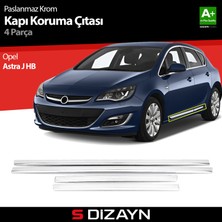 S-Dizayn Opel Astra J HB Kapı Koruma Çıtası Krom 2010-2015