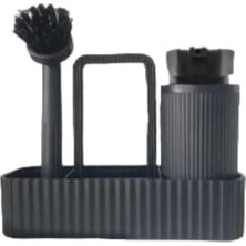 Beyaz Plastik Bulaşık Seti ve Tezgah Düzenleyici, Pratik ve Temiz Kullanım