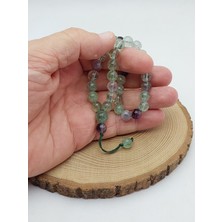 Yaşam Tohumu Florit Taşı 33LÜK Özel Tasarım Tesbih 8mm (4701)