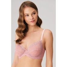 Aria's Closet Arias Closet Balenli Desteksiz Dolgusuz Toparlayıcı Dantelli Küçültücü Sütyen