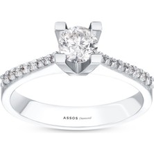 Assos Pırlanta 0.20 Karat Pırlanta Tektaş Yüzük