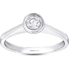 Assos Pırlanta 0.20 Karat Pırlanta Tektaş Yüzük