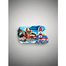 Mundy Bodrum Temalı Kabartmalı Polyester Magnet. 9cm x 5cm (KOD:1030)