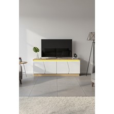 PlatinReyon Bohem 150 cm Tv Ünitesi Ledli Mdf Kapak