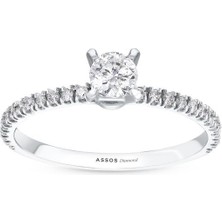 Assos Pırlanta 0.43 Karat Pırlanta Tektaş Yüzük