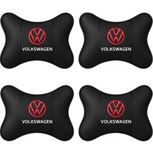 Brtshopping Volkswagen Kırmızı Logo Oto Boyun Yastığı – Ergonomik Destek, Konforlu Sürüş, Şık Tasarım 4 Adet