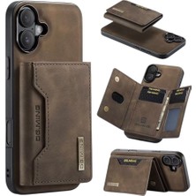 Kılıf House Iphone Uyumlu Hakiki Deri Ming Mıknatıslı Magsafe Kartlıklı Cüzdanlı Kılıf