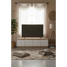 Platin Reyon Bohem 180 cm Tv Ünitesi Ledli Mdf Kapak