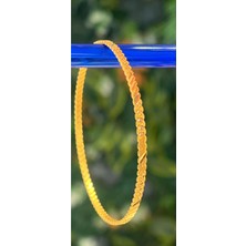 Kuyumcu Nurettin 10 gr (Gram) Yatırımlık Işçiliksiz Noktalı Ikili Burma Bilezik 22 Ayar Altın