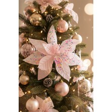 Pembe Şeker Çiçek Ağaç Süsü