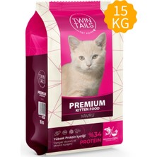 Twin Tails 3416 Somon Balıklı ve Pirinçli Premıum Yavru Kedi Maması