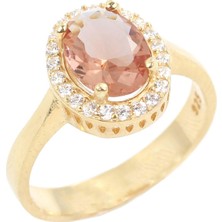 Nusret Takı 925 Ayar Gümüş Oval Zultanit Taşlı Yüzük