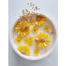 Serenity Sanat Kase Çiçek mum