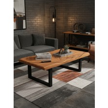Raweyn Mensa Sulamalı Doğal Ahşap Orta Sehpa 70X110