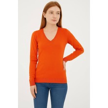 Fashion Friends Kadın V Yaka Kazak