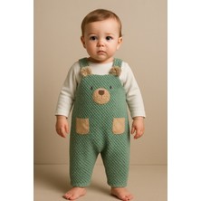 Katia & Bony Bebek Teddy Desenli Tulum Yeşil