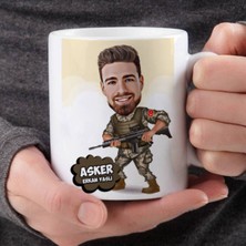 Hr Production Sevgileye-Arkadaşa Özel Hediyelik|kişiselleştirilebilir Karikatür Hediye Kupa Bardak