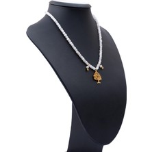 Bütüncül Şifa Ay Taşı Enerjisi ve Yaşam Ağacı Motifi Doğal Taş Kolye