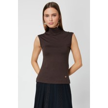 On Triko Dik Yaka Kolsuz Basic Bluz 61432-26K