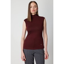 On Triko Dik Yaka Kolsuz Basic Bluz 61432-26K