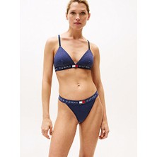 Tommy Hilfiger Kadın Mavi Üçgen Külot