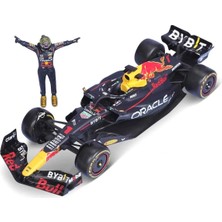 PopŞeker Bburago 1:24 Model Araba RB19 Max Verstappen / Sergio Perez – Die Cast Metal Gövde, Açılır Kapı