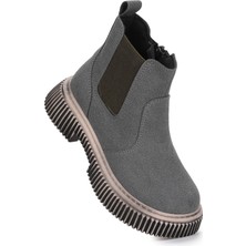 Kiko Kids Penka Fermuarlı Erkek Çocuk Günlük Bot Ayakkabı