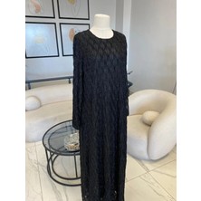 DULE BÜYÜK BEDEN  SİMLİ ELBİSE