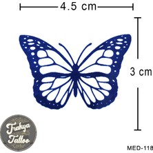 Trakya Tattoo Yarı Kalıcı Dövme Minimal Kelebek Geçici Dövme