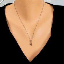 Nusret Takı 925 Ayar Gümüş Yuvarlak Küçük Boy Mistik Topaz Taşlı Kolye