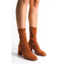 Adımla Kadın Bot Streç Kalın Topuklu Içten Fermuarlı Agnes