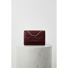 Random Shopping Kapitone Mıknatıs Kapaklı Zincir Askılı Kadın El Kol ve Omuz Çantası