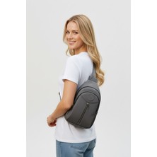 Random Shopping Unisex Su Geçirmez Krinkıl Kumaşlı Fermuarlı 3 Bölmeli Çapraz Body Bag Vücut