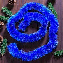 Oktay Sesal Mavi Boyun Simi 2 Metre Mavi Yılbaşı Boyun Simi Yumuşak Garland Yılbaşı Süslemeleri