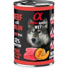 Alpha Spirit Wet Foot Kavunlu Dana Etli Yetişkin Köpek Konservesi 400 gr