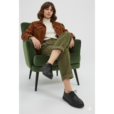 Doçka Kadın Hakiki Deri Ortopedik Lastik Bağcıklı Yumuşak Mevsinlik Günlük Ayakkabı BD25/MA2610