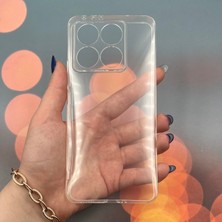 Elixem Xiaomi Mi 14T Pro Uyumlu Şeffaf Silikon TPU Kamera Korumalı Kılıf
