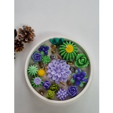 Serenity Sanat Kase Kaktüs Mum