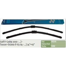 Universal Silecek Süpürgesi (Muz) Vw Caddy(07-)-Golf V-Vı Vw Jetta Iıı(05-)-Passat 05- (600 - 480 Mm)