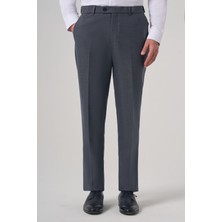 Morven  Erkek Lacivert Poliviskon Trend Desenli Dynamic Fit Pantolon