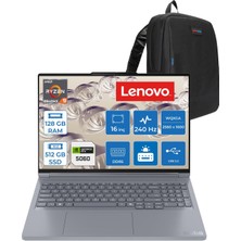 Lenovo Thinkbook 16P Gen6 Adr Amd Ryzen™ 9 8940HX Aı 128GB Ddr5 512GB SSD RTX5060/8GB 115W 16" Wqxga (2560X1600) IPS 500NITS 240Hz Hdr™ 400 Freedos Gaming Bilgisayar 21U00014TXF37+ZETTAÇANTA