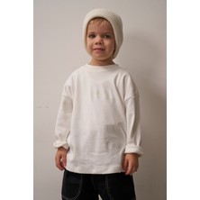 Oh la la Koala For Little Ones Beyaz Nakışlı Oversize  Uzun Kollu T-Shirt