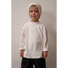 Oh la la Koala For Little Ones Beyaz Nakışlı Oversize  Uzun Kollu T-Shirt