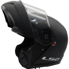 Ls2 Strobe 2 Mat Siyah Motosiklet Kaskı Yüksek Performanslı KPA Dış Kabuk ve Hipoalerjenik İç Pedler