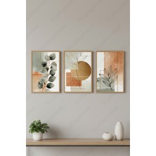 Wallspresso Ahşap Çerçeveli Tablo Seti - 3'lü Tablo - Çerçeveli Poster - Duvar Tablosu - Salon Yatak Odası Tablo