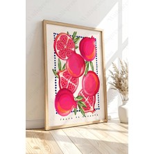 Wallspresso Bohem Ahşap Çerçeveli Tablo - Duvar Dekorasyon - Tablo - Duvar Tablosu - Mutfak Tablo - Salon Tablo