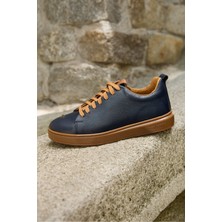 Vantaggio Shoes Atlas Bağcıklı %100 Hakiki Deri Erkek Sneaker Ayakkabı