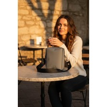 Ash (Kül Grisi) Glow Elegant Omuz Çantası